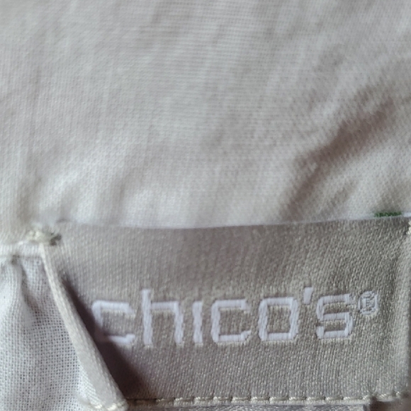 Chico's White Blouse with Pink Embroidery - Picture 3 of 13
